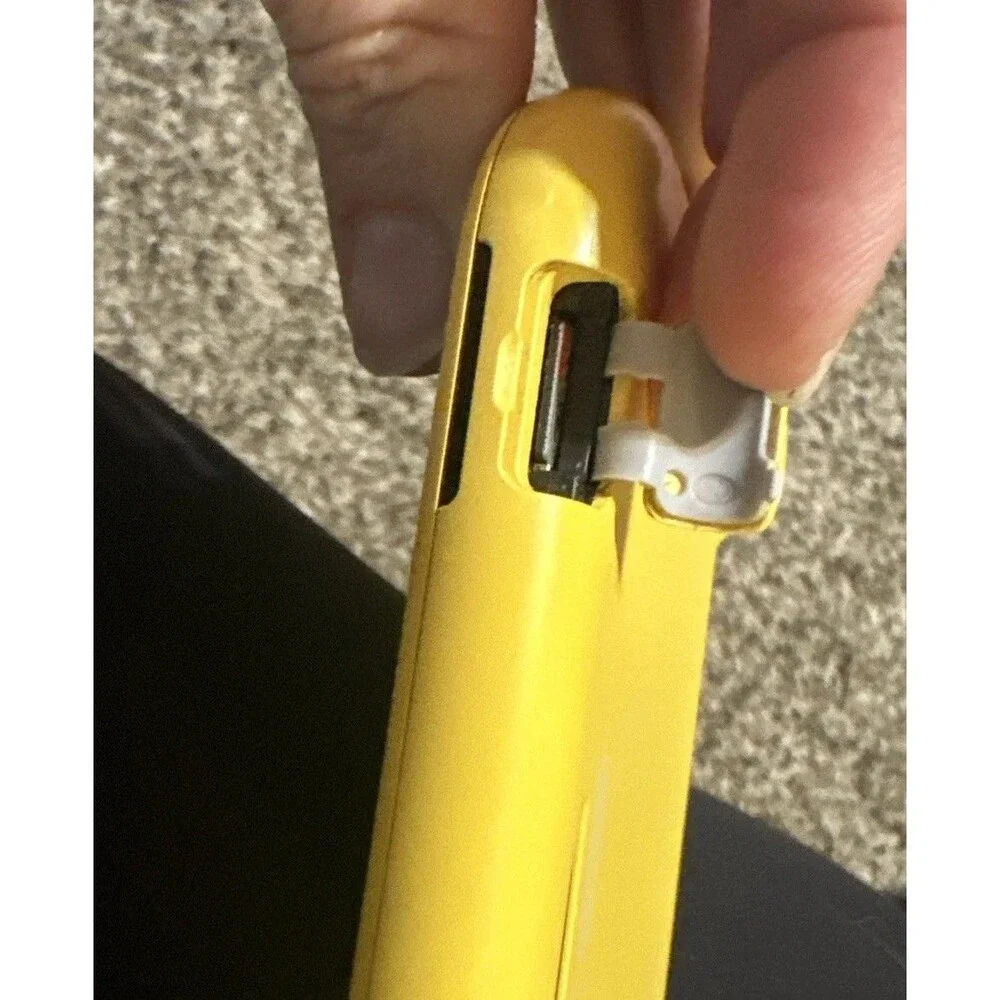 Nintendo Switch Lite Yellow Handheld Console Tested Works w/ microSD Card